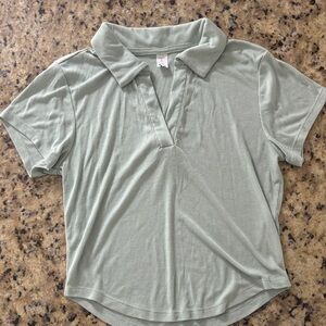 Old Navy Light Green Collared Tee